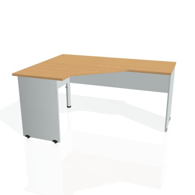 [ON016428] Gate desk, ergo, right, 160x75.5x120 cm, beech/grey