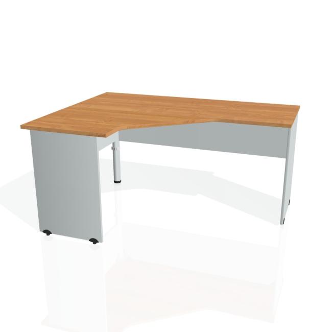 Gate desk, ergo, right, 160x75.5x120 cm, alder/grey