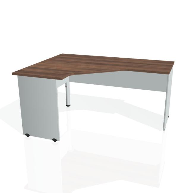 [ON016478] Gate desk, ergo, right, 160x75.5x120 cm, walnut/grey