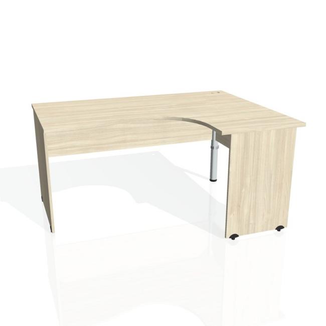 Gate desk, ergo, left, 160x75.5x120 cm, agate/agate