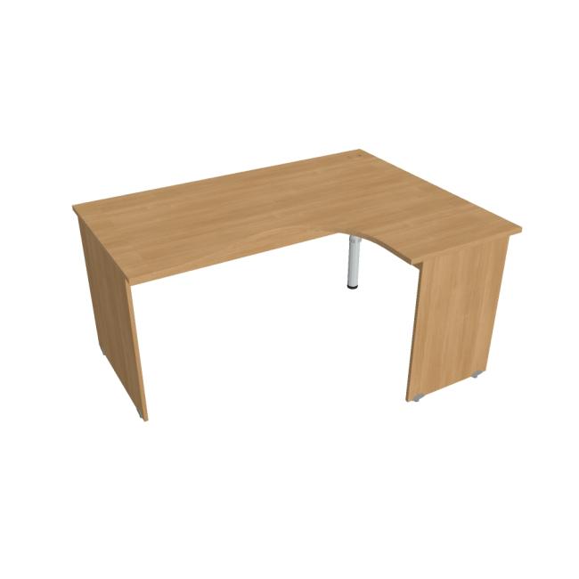 Gate desk, ergo, left, 160x75.5x120 cm, oak/oak