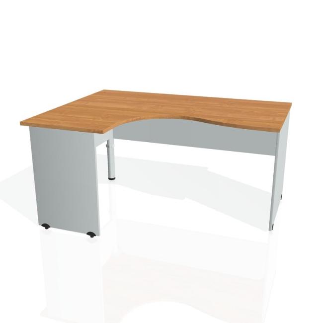 Gate desk, ergo, right, 160x75.5x120 cm, alder/grey