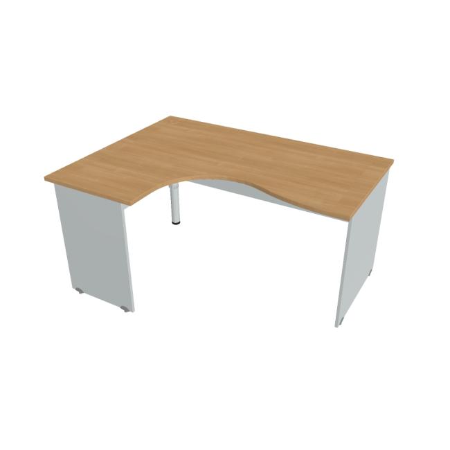[ON016648] Gate desk, ergo, right, 160x75.5x120 cm, oak/grey