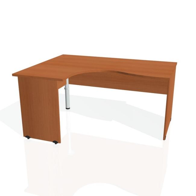 Gate desk, ergo, right, 160x75.5x120 cm, cherry/cherry
