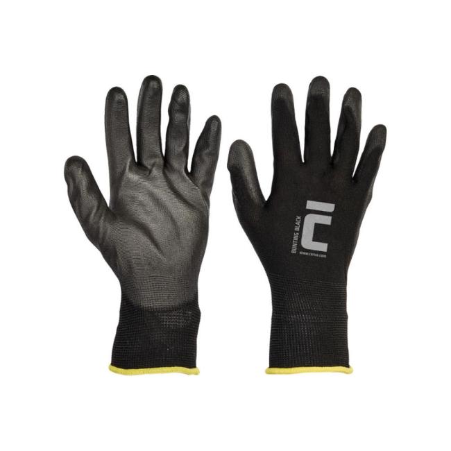 [CV499090] Nylon gloves BUNTING BLACK, size 9/L
