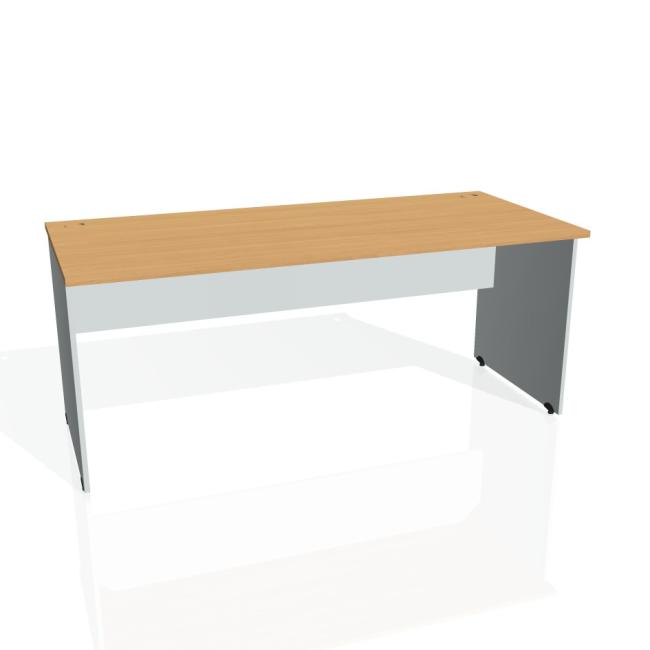 Gate desk, 180x75.5x80 cm, beech/grey