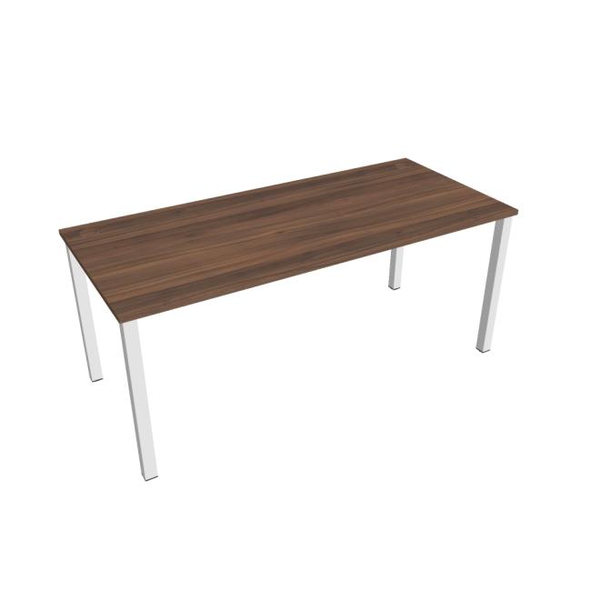 Uni work table, 180x75.5x80 cm, walnut/white