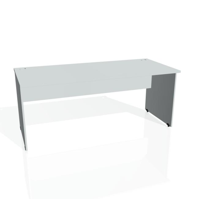 Gate desk, 180x75.5x80 cm, grey/grey