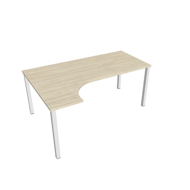 Work desk Uni, ergo, right, 180x75.5x120 cm, agate/white