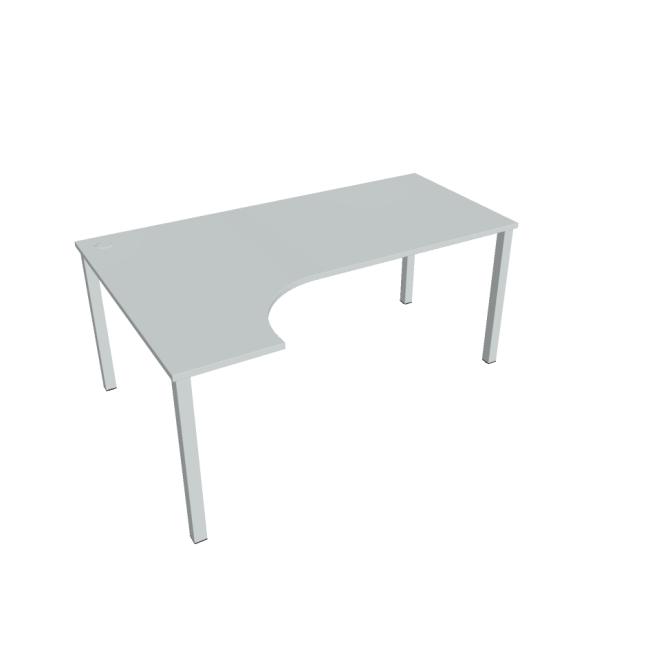 Work desk Uni, ergo, right, 180x75.5x120 cm, gray/grey