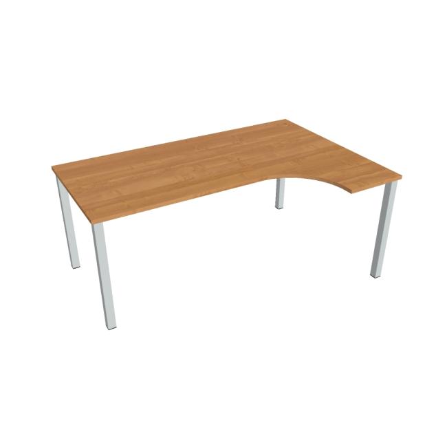 Work desk Uni, ergo, left, 180x75.5x120 cm, alder/grey