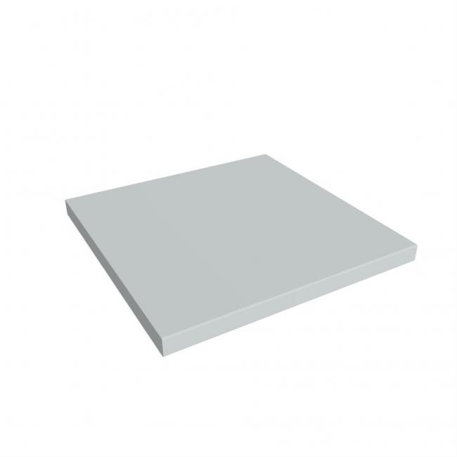 Strong shelf for the wardrobe, 40 cm, gray