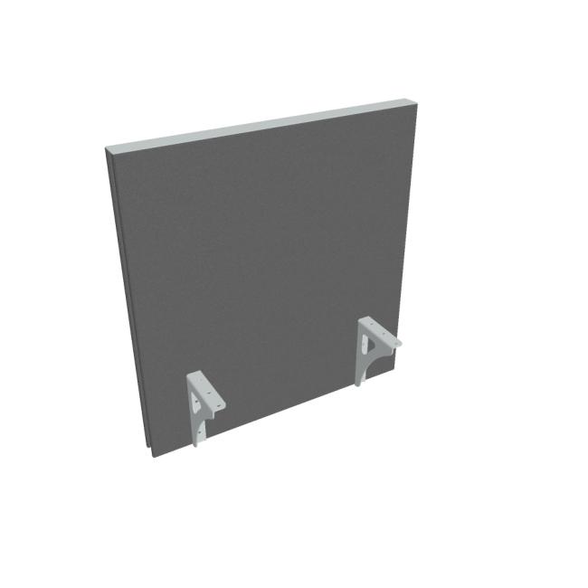 Zástena na hranu stola Akustik, 60 cm, svetlošedá