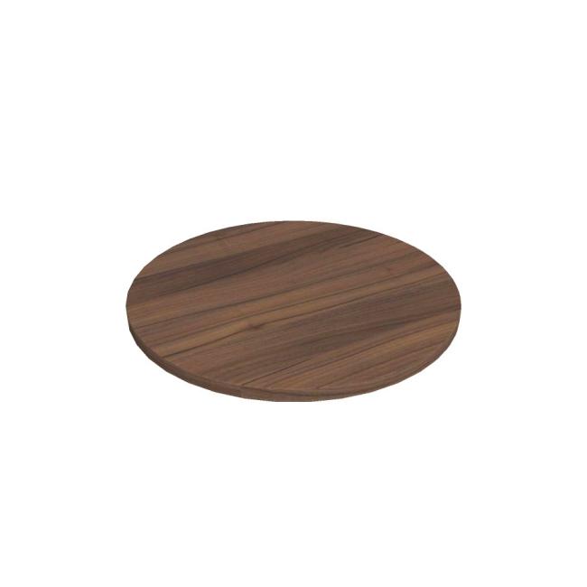 Hobis circular plate, dia. 60 cm, walnut