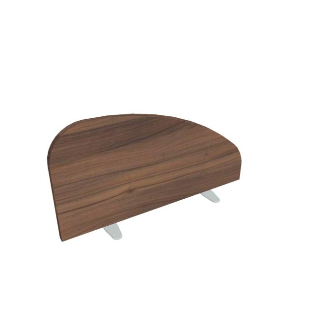 Obrazovka na tablet Hobis, okrúhla, 80 cm, orech