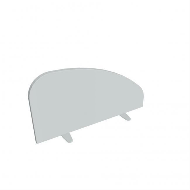 Hobis table screen, round, 80 cm, gray