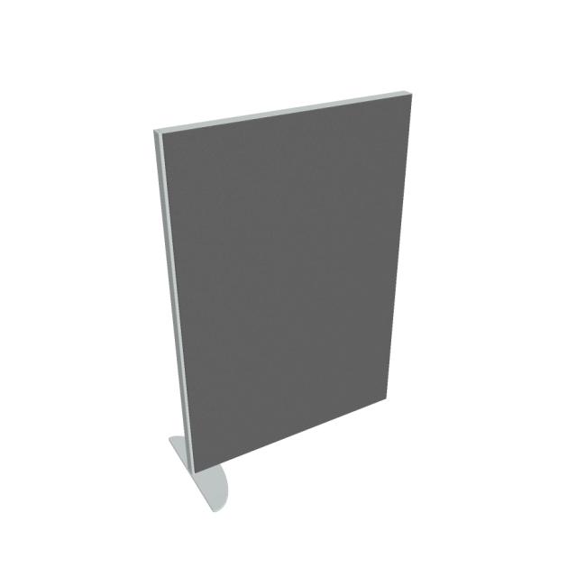 Partition screen Acoustic, 80x118 cm, light gray