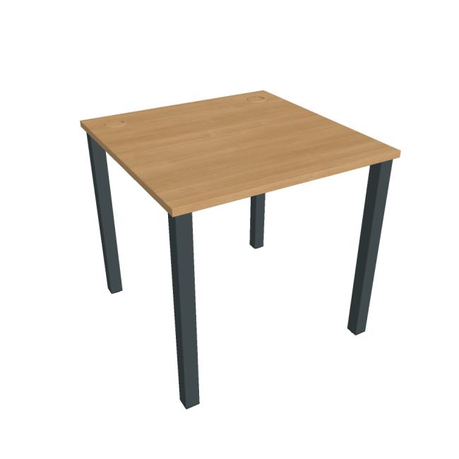 [ON080042] Uni work table, 80x75.5x80 cm, oak/black