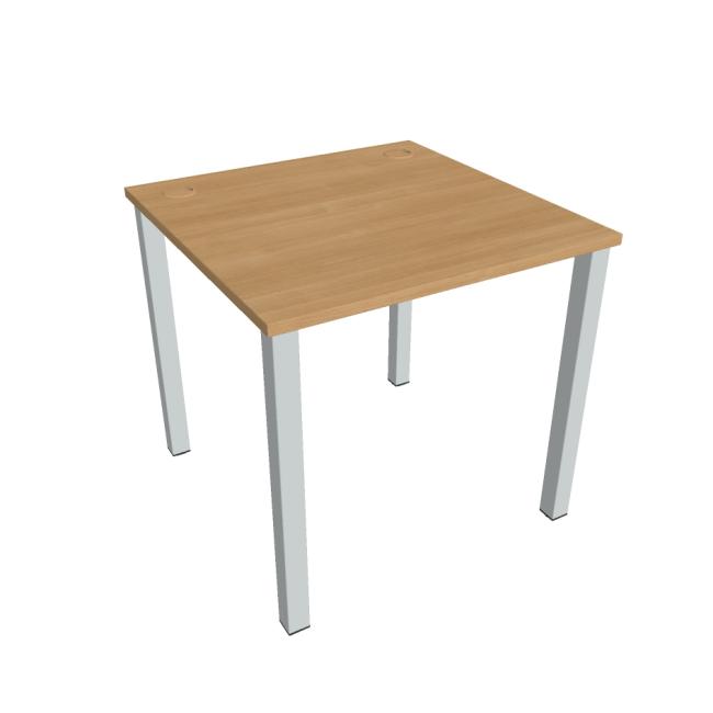Uni work table, 80x75.5x80 cm, oak/grey
