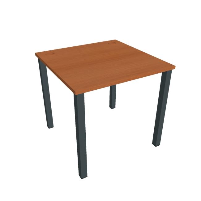 Uni work table, 80x75.5x80 cm, cherry/black
