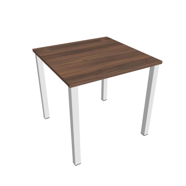 [ON080074] Uni work table, 80x75.5x80 cm, walnut/white