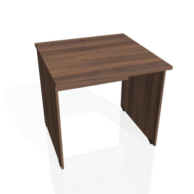 Gate desk, 80x75.5x80 cm, walnut/walnut