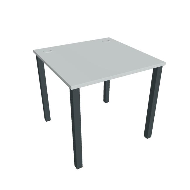 Uni work table, 80x75.5x80 cm, grey/black