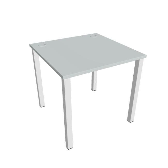Uni work table, 80x75.5x80 cm, grey/white