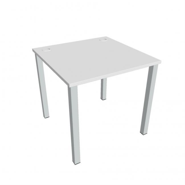 Uni work table, 80x75.5x80 cm, white/grey