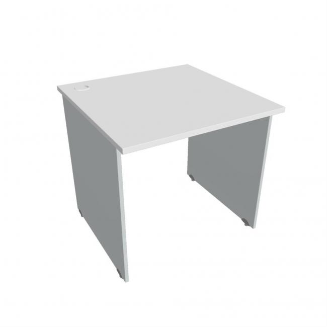 Gate desk, 80x75.5x80 cm, white/grey