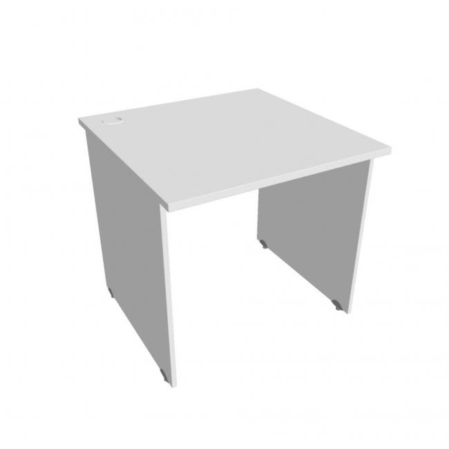 Gate desk, 80x75.5x80 cm, white/white