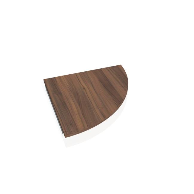 Prídavný stôl Gate, pravý, 80x80 cm, orech