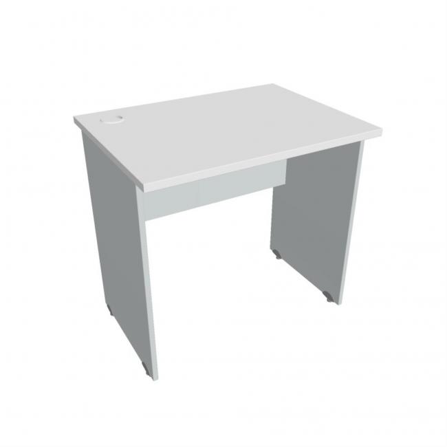 Gate desk, 80x75.5x60 cm, white/grey