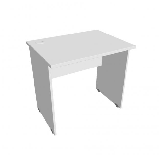 Gate desk, 80x75.5x60 cm, white/white