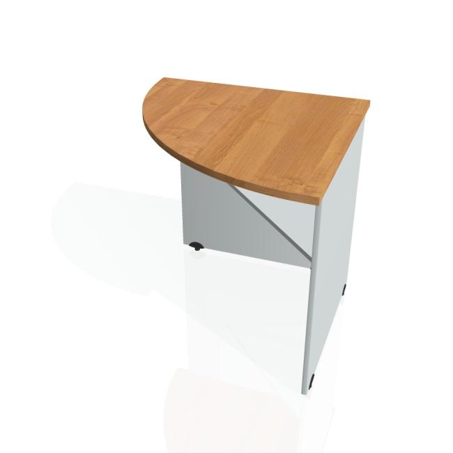 Additional table Gate, left, 80x75.5x80 cm, alder/grey