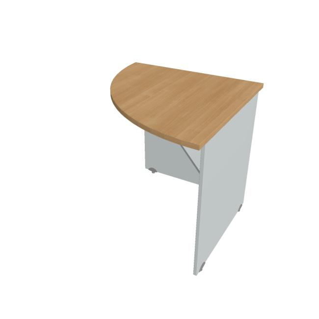 Additional Gate table, 80x75.5x80 cm, oak/grey