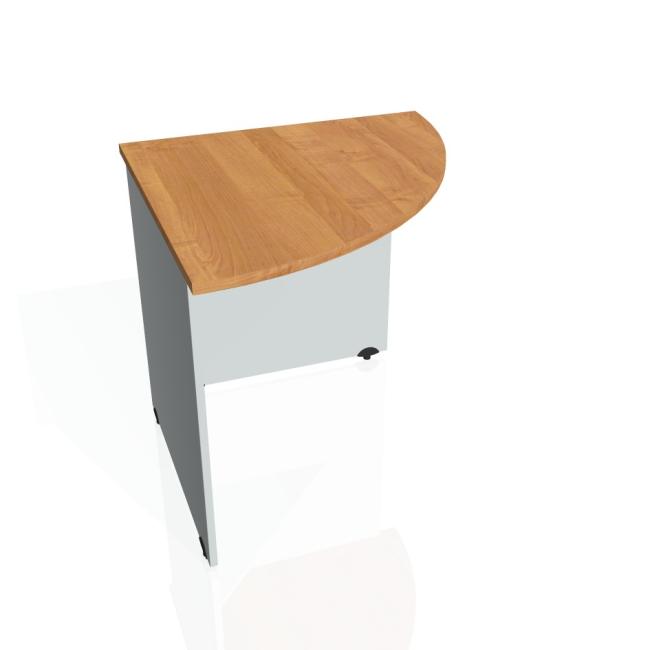 [ON080538] Prídavný stolík Brána pravá, 80x75,5x80 cm, jelša/sivá