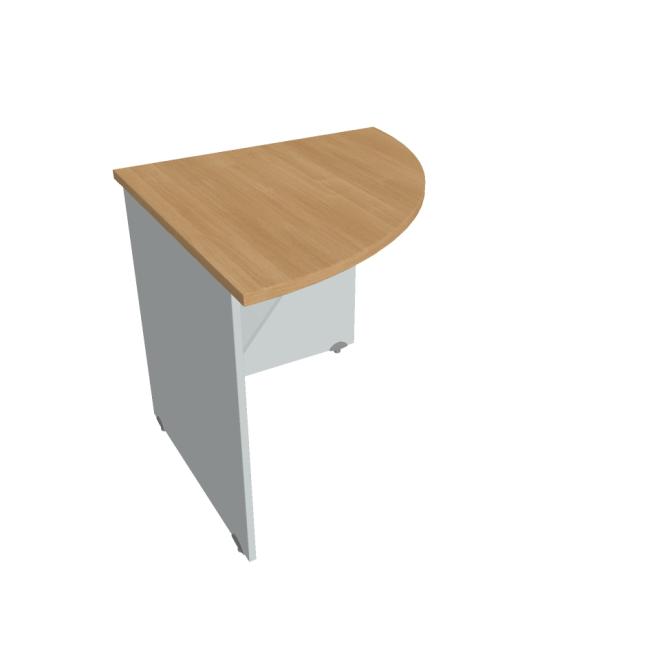 Additional Gate table, 80x75.5x80 cm, oak/grey