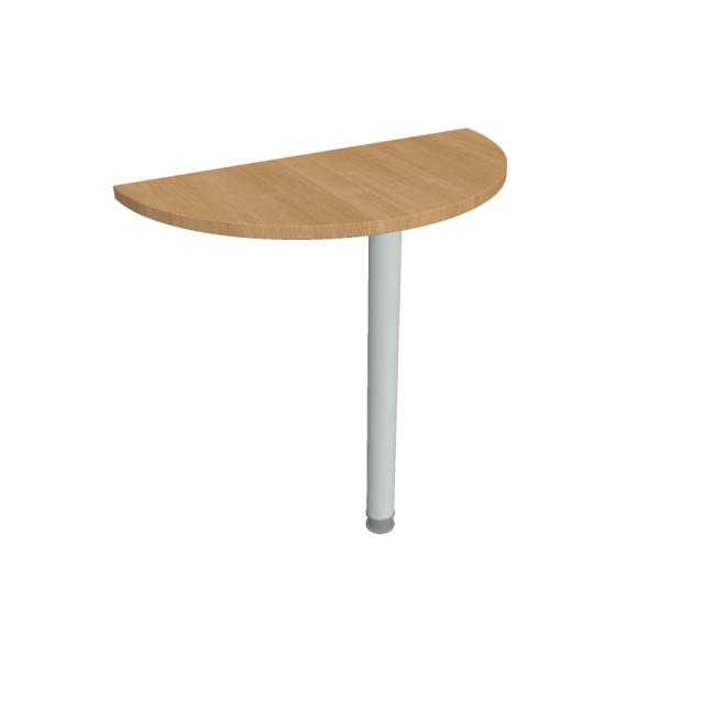 Additional Gate table, 80x75.5x40 cm, oak/metal