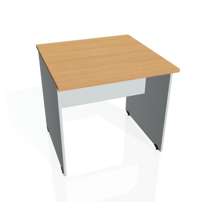 Gate conference table, 80x75.5x80 cm, beech/grey