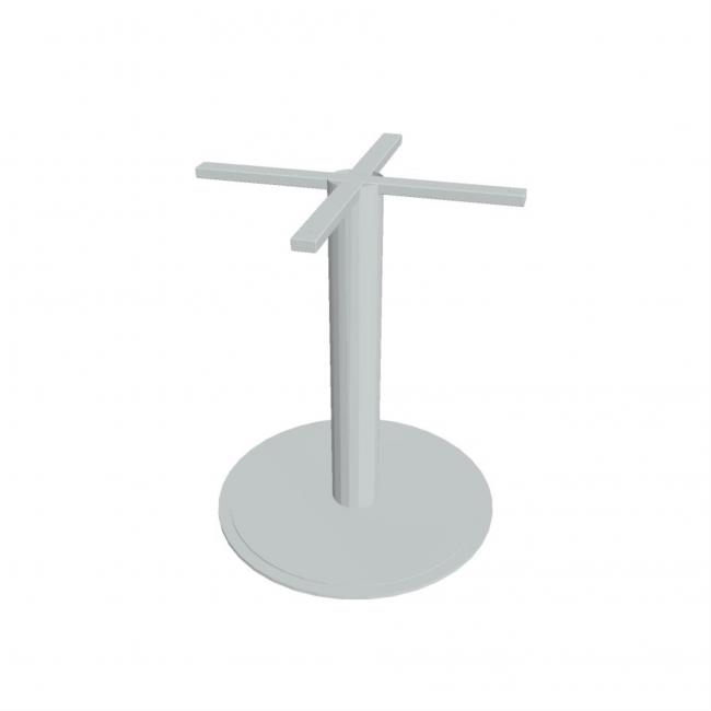 Central leg Hobis, h. 73 cm, circular, gray