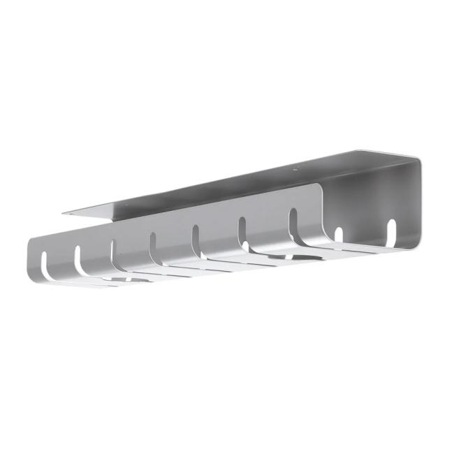 Cable organizer horizontal, metal, gray color, 53 x 8.2 x 11 cm