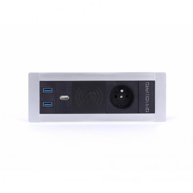 Drawer fixed panel Vault 017, silver