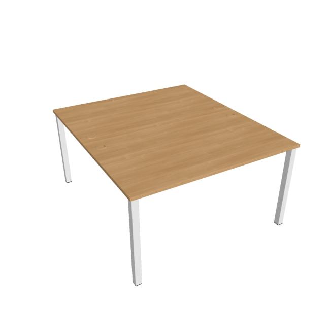 [ON114044] Uni work table, double, 140x75.5x160 cm, oak/white