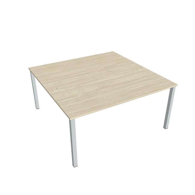 [ON116013] Uni work table, double, 160x75.5x160 cm, agate/grey