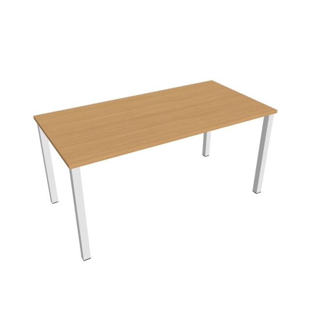 Conference table Uni, 160x75.5x80 cm, beech/white
