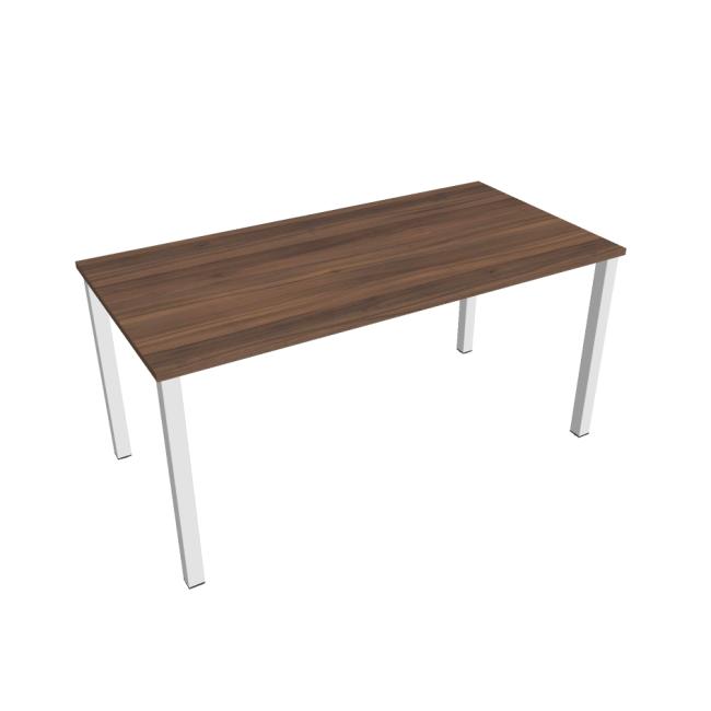 Conference table Uni, 160x75.5x80 cm, walnut/white
