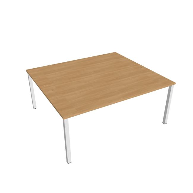 [ON118044] Uni work table, double, 180x75.5x160 cm, oak/white