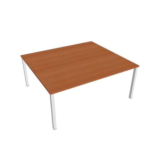 [ON118054] Uni work table, double, 180x75.5x160 cm, cherry/white