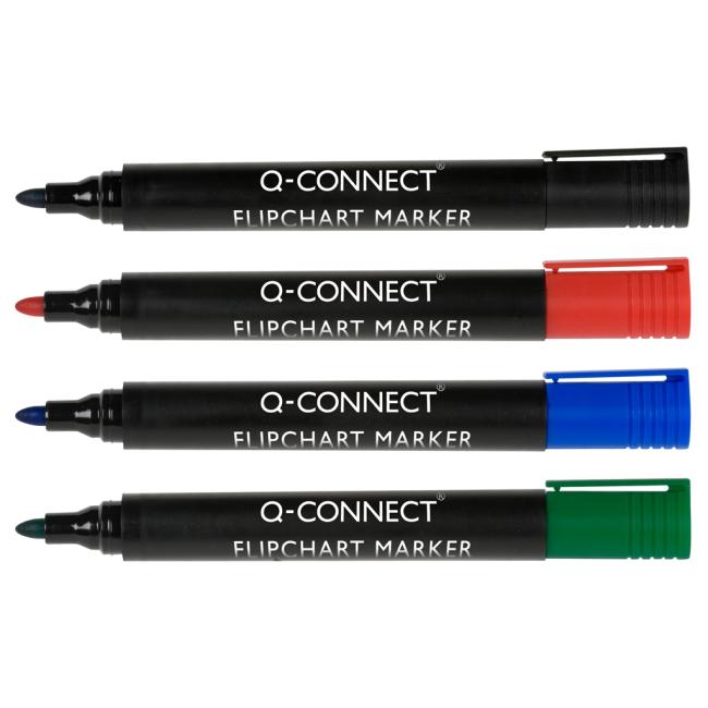 Set of markers for Q-CONNECT 4S flipchart blocks